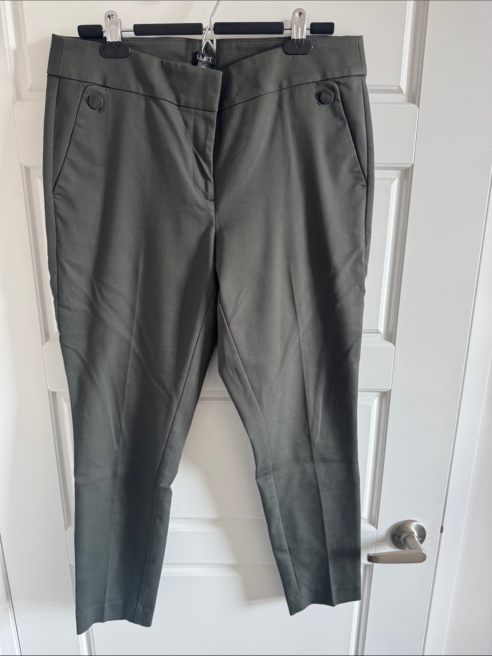 LOFT Olive Green Julie Ponte Pants